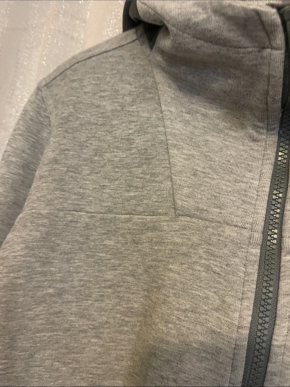 Women’s Nike Tech Fleece Light Gray Zip-Up Hooded Jacket